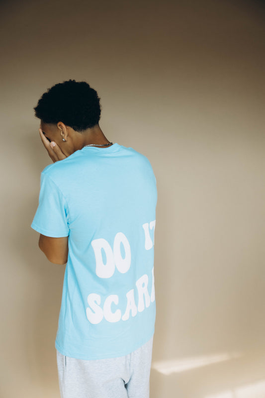 Do It Scared Blue Tee