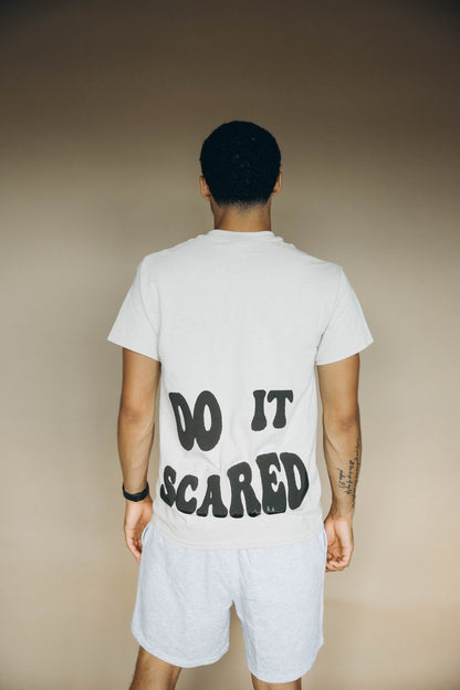 Do It Scared Tan Tee