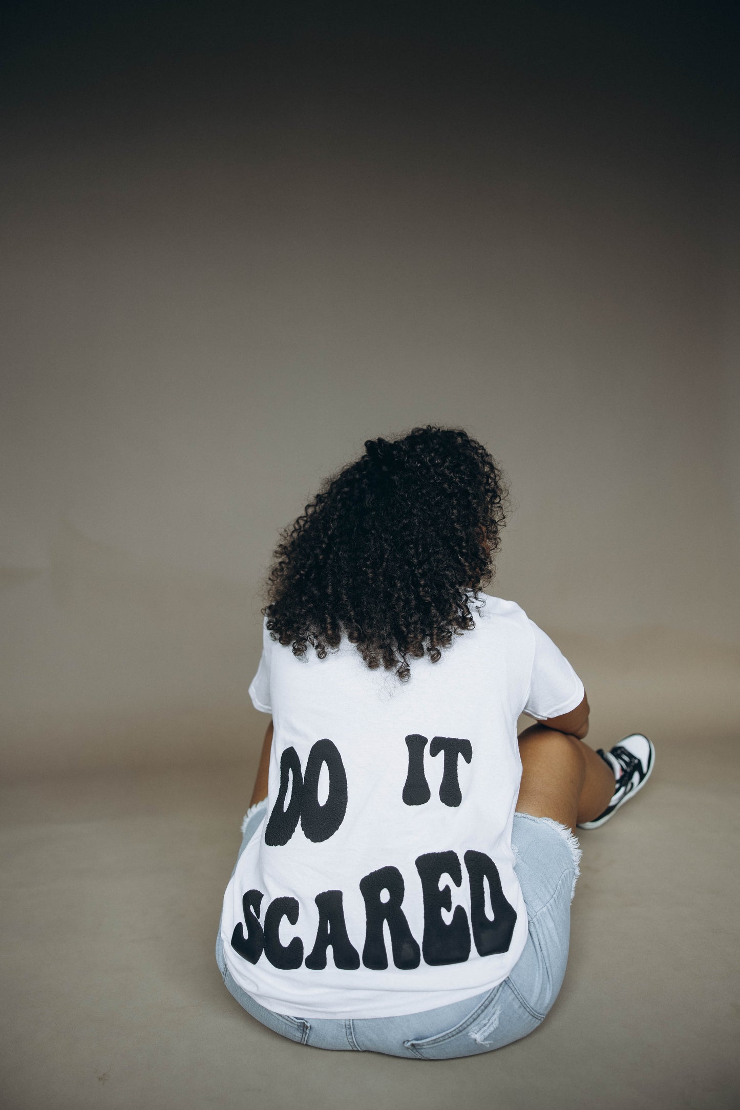 Do It Scared White Tee