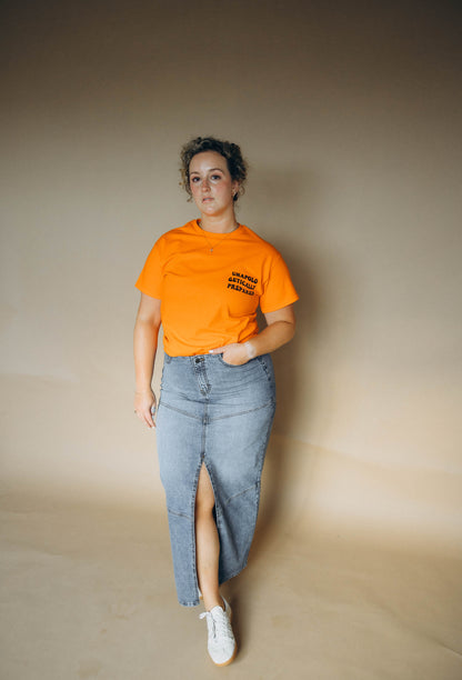 Do It Scared Orange Tee